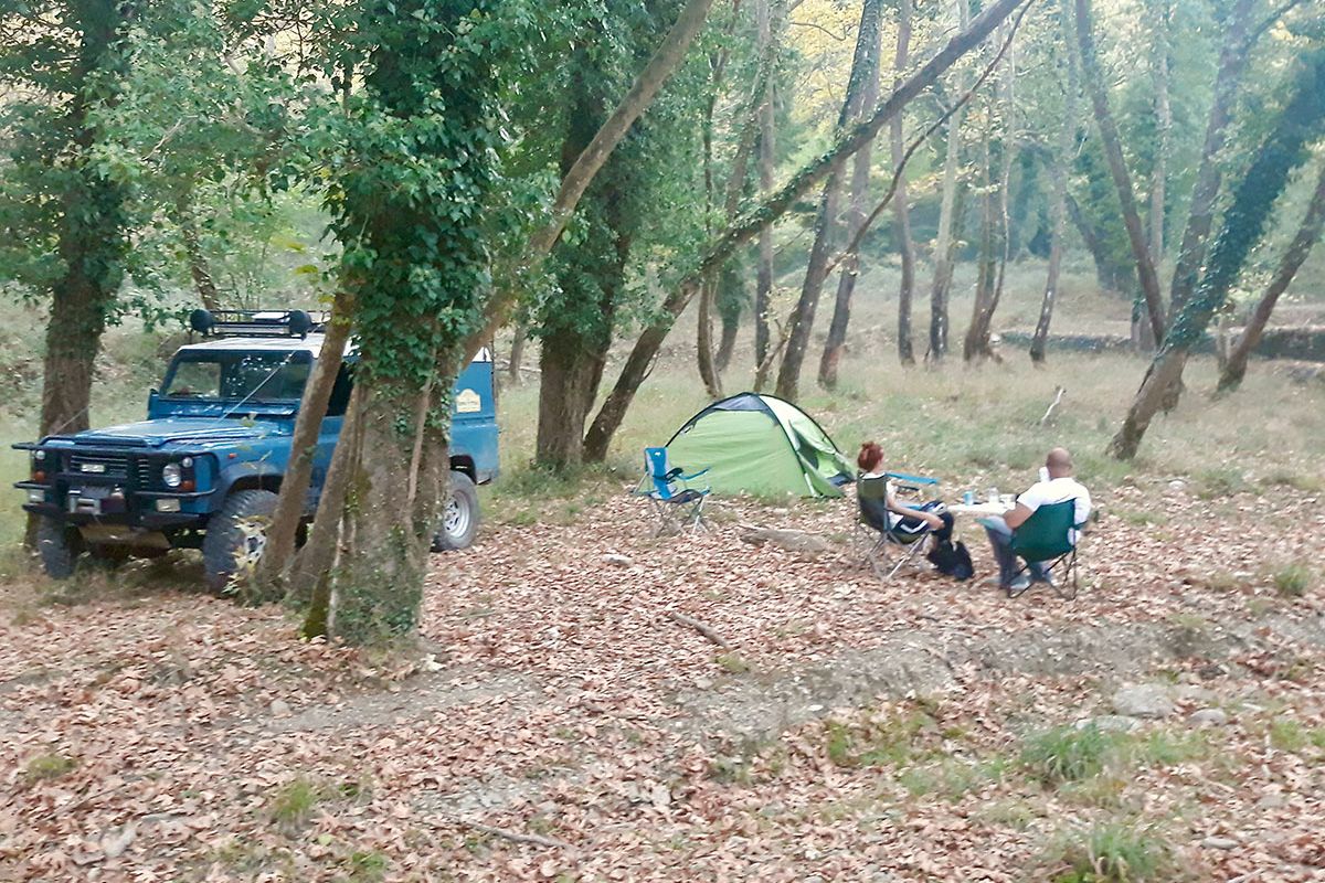 Wild camping overland expedition in the Southern Greece